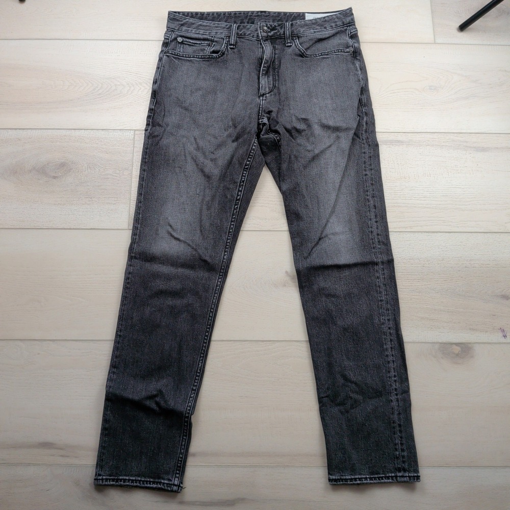 Rag & Bone Fit 3 Athletic Luquer Jeans Mens 33 Faded Black 33x31